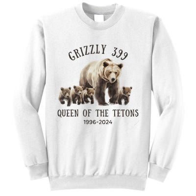 Grizzly 399 Queen Of The Tetons National Park Bear Sweatshirt