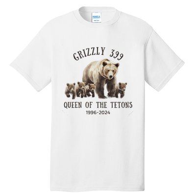 Grizzly 399 Queen Of The Tetons National Park Bear Tall T-Shirt