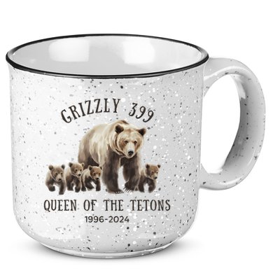 Grizzly 399 Queen Of The Tetons National Park Bear 15oz Campfire Ceramic Mug