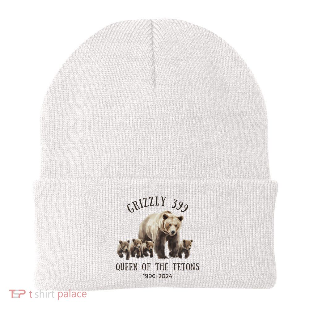 Grizzly 399 Queen Of The Tetons National Park Bear Beanie