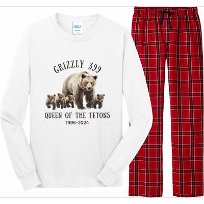 Grizzly 399 Queen Of The Tetons National Park Bear Long Sleeve Pajama Set