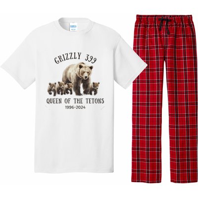 Grizzly 399 Queen Of The Tetons National Park Bear Pajama Set