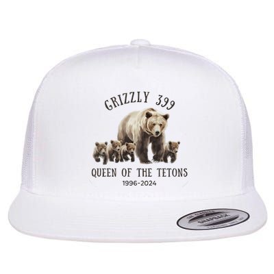 Grizzly 399 Queen Of The Tetons National Park Bear Flatbill Hat