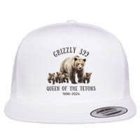 Grizzly 399 Queen Of The Tetons National Park Bear Flat Bill Trucker Hat