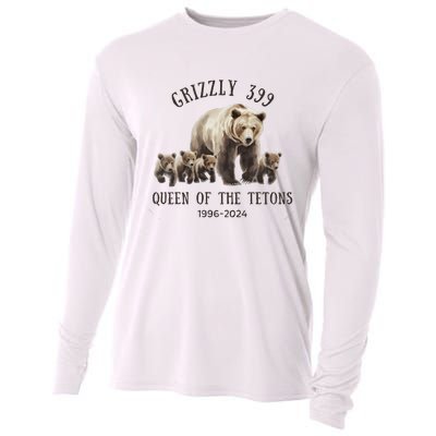 Grizzly 399 Queen Of The Tetons National Park Bear Cooling Performance Long Sleeve Crew