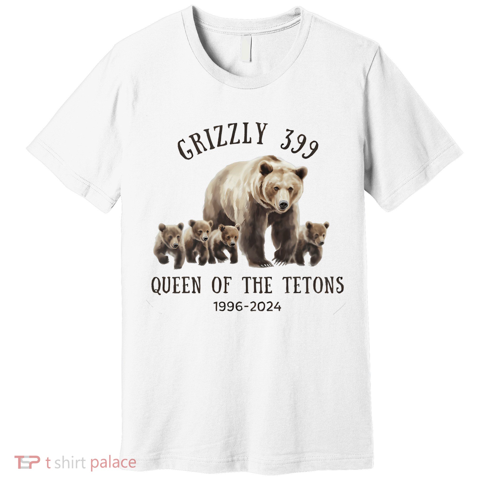 Grizzly 399 Queen Of The Tetons National Park Bear Premium T-Shirt