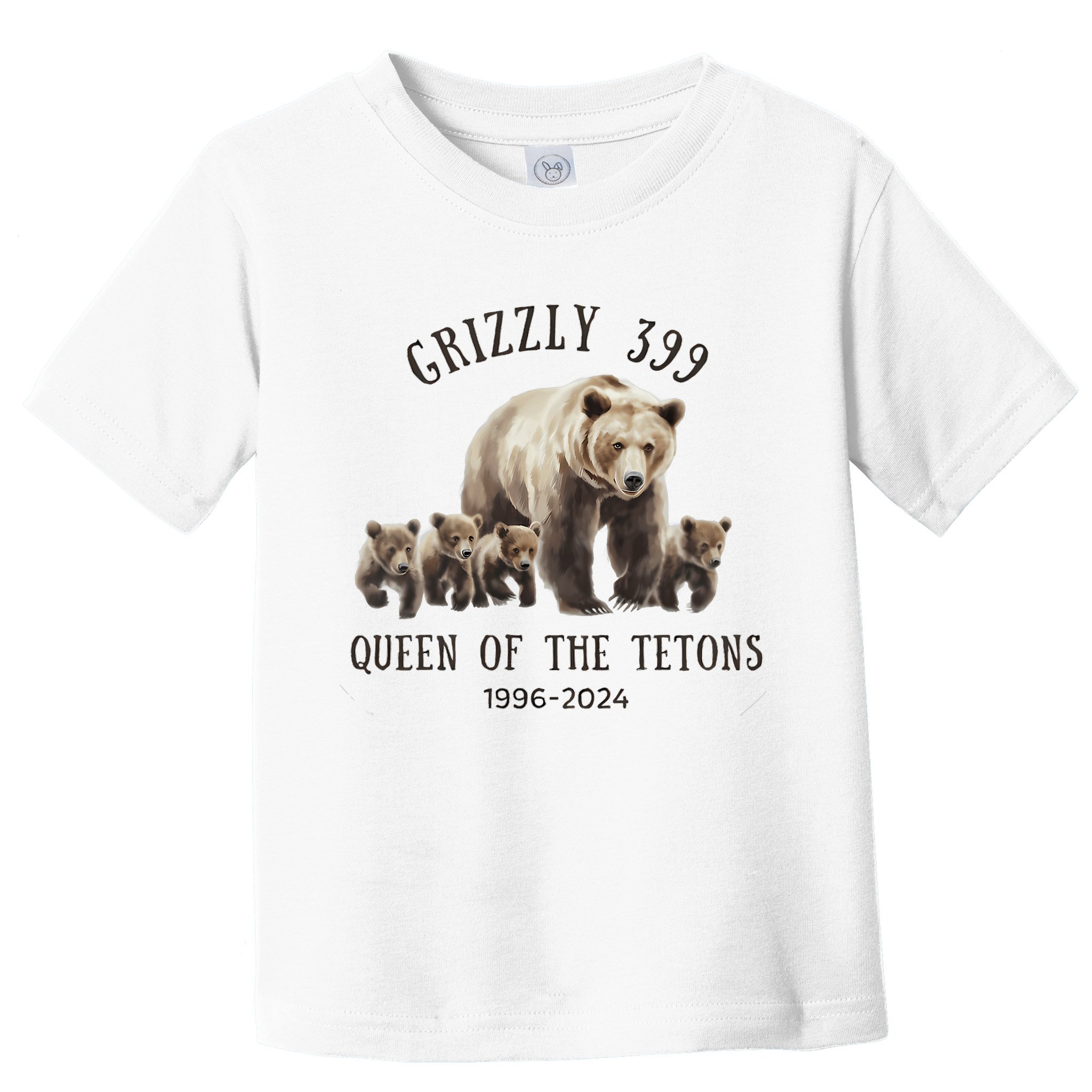 Grizzly 399 Queen Of The Tetons National Park Bear Toddler T-Shirt