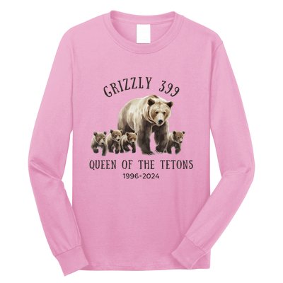 Grizzly 399 Queen Of The Tetons National Park Bear Long Sleeve Shirt