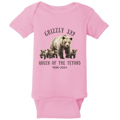 Grizzly 399 Queen Of The Tetons National Park Bear Baby Bodysuit