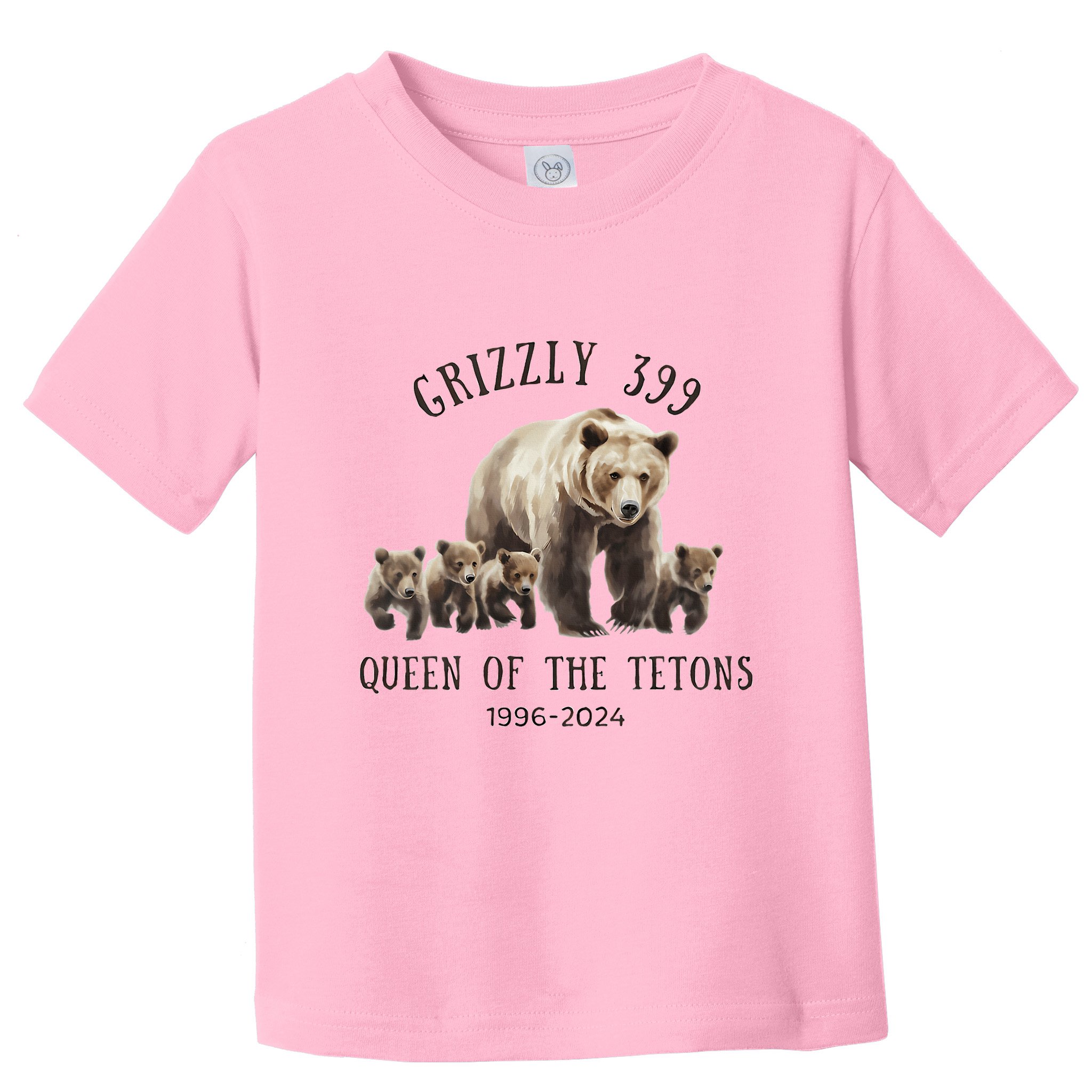 Grizzly 399 Queen Of The Tetons National Park Bear Toddler T-Shirt