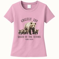 Grizzly 399 Queen Of The Tetons National Park Bear Womens T-Shirt