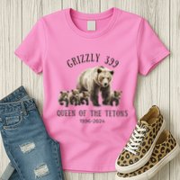 Grizzly 399 Queen Of The Tetons National Park Bear Womens T-Shirt