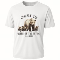 Grizzly 399 Queen Of The Tetons National Park Bear Cooling Performance Crew T-Shirt