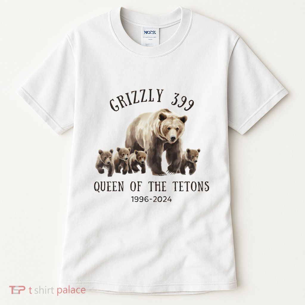 Grizzly 399 Queen Of The Tetons National Park Bear Tall T-Shirt