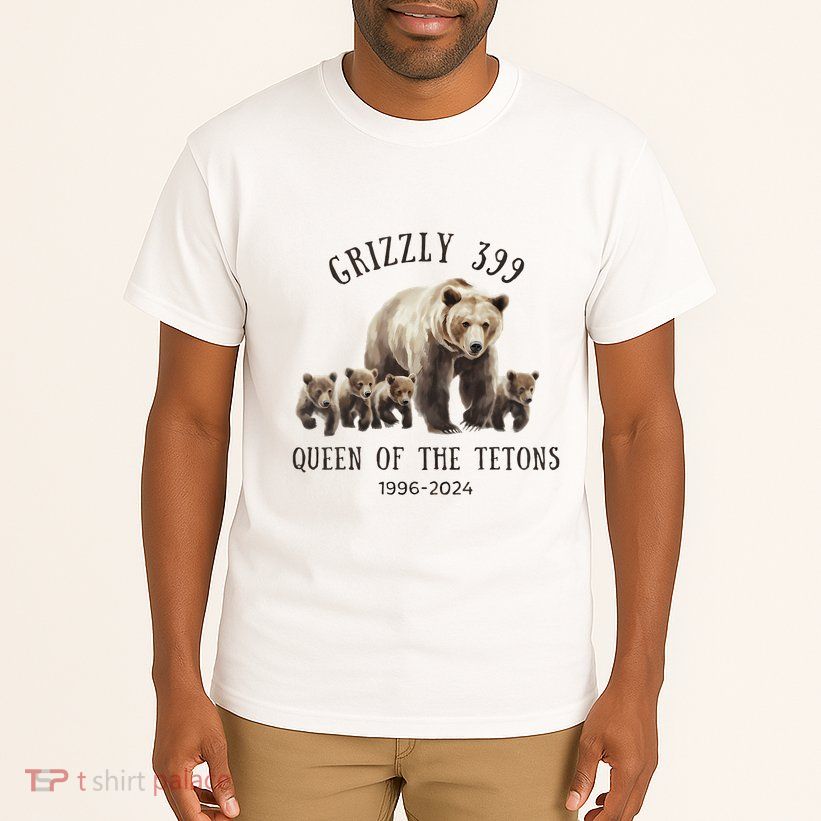 Grizzly 399 Queen Of The Tetons National Park Bear Tall T-Shirt