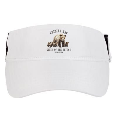 Grizzly 399 Queen Of The Tetons National Park Bear Adult Drive Performance Visor