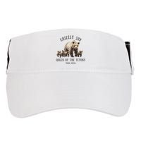 Grizzly 399 Queen Of The Tetons National Park Bear Adult Drive Performance Visor