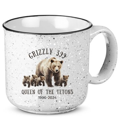 Grizzly 399 Queen Of The Tetons National Park Bear 15oz Campfire Ceramic Mug