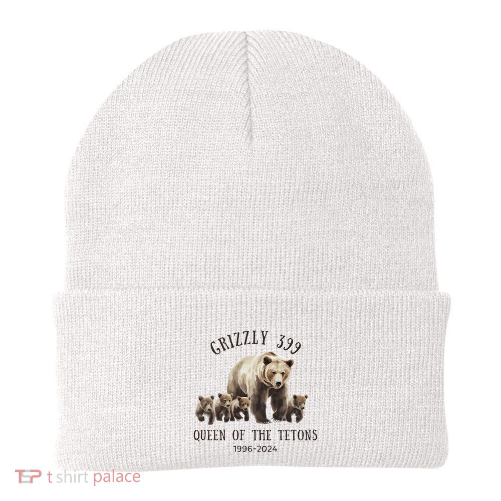 Grizzly 399 Queen Of The Tetons National Park Bear Beanie
