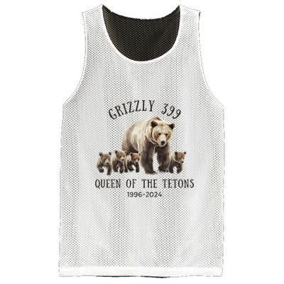 Grizzly 399 Queen Of The Tetons National Park Bear Mesh Reversible Basketball Jersey Tank
