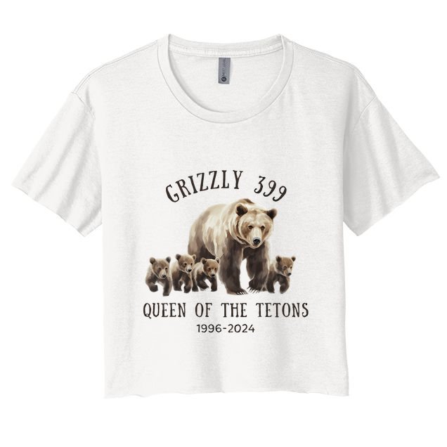 Grizzly 399 Queen Of The Tetons National Park Bear Crop Top