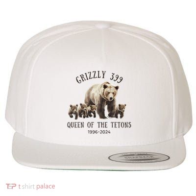 Grizzly 399 Queen Of The Tetons National Park Bear Wool Snapback Cap