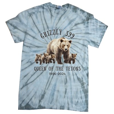 Grizzly 399 Queen Of The Tetons National Park Bear Tie-Dye T-Shirt