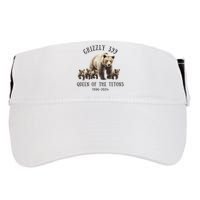 Grizzly 399 Queen Of The Tetons National Park Bear Adult Drive Performance Visor