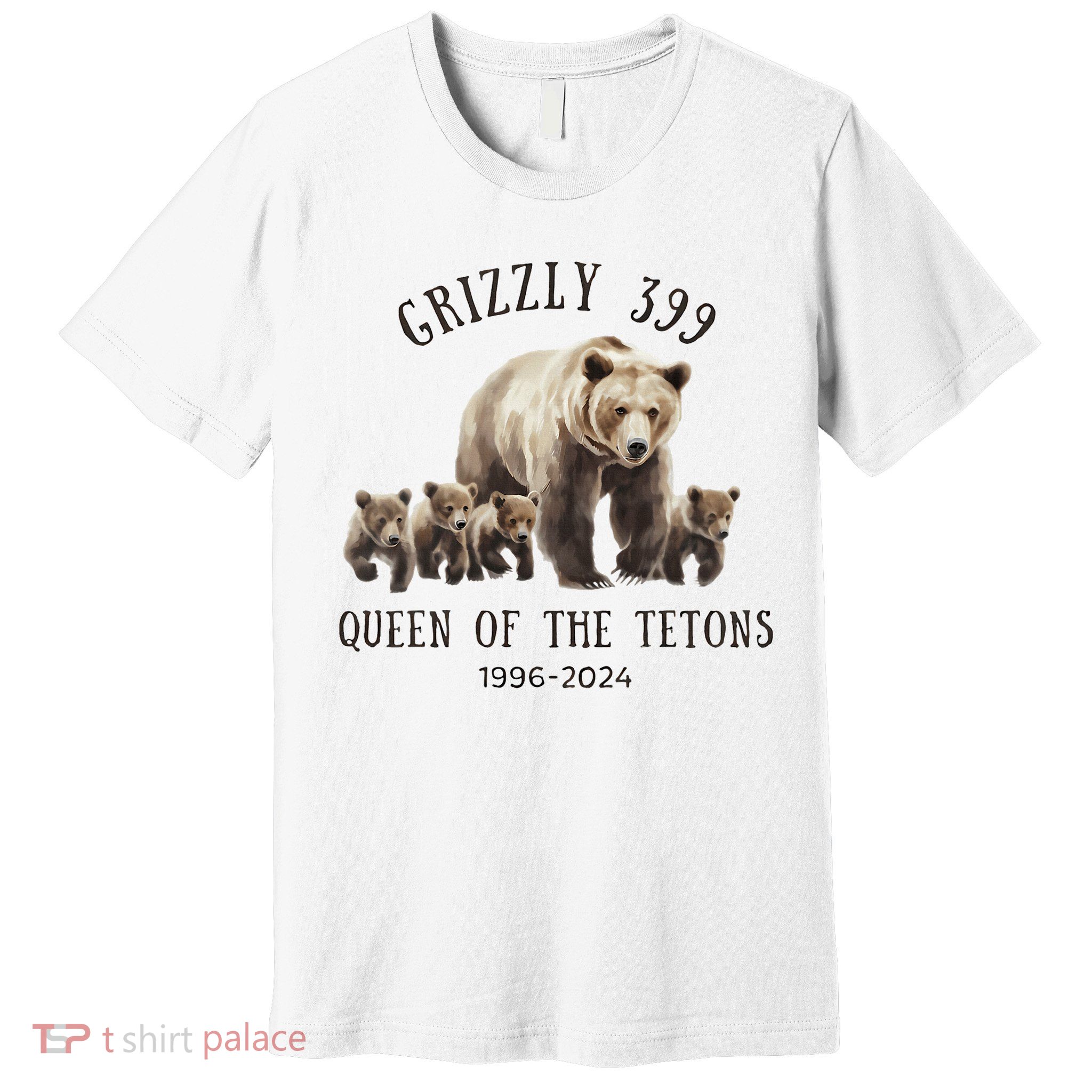 Grizzly 399 Queen Of The Tetons National Park Bear Premium T-Shirt