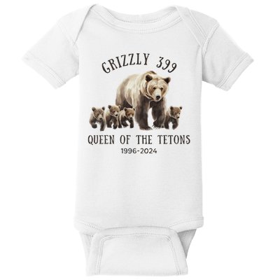 Grizzly 399 Queen Of The Tetons National Park Bear Baby Bodysuit