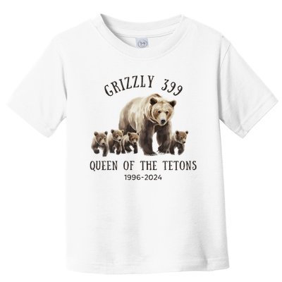 Grizzly 399 Queen Of The Tetons National Park Bear Toddler T-Shirt