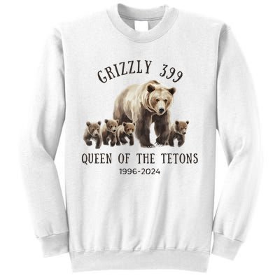 Grizzly 399 Queen Of The Tetons National Park Bear Sweatshirt