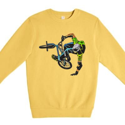 Graphic 365 Sport Bmx Bike Cute Gift Premium Crewneck Sweatshirt