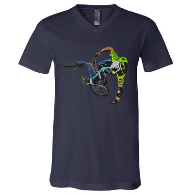 Graphic 365 Sport Bmx Bike Cute Gift V-Neck T-Shirt