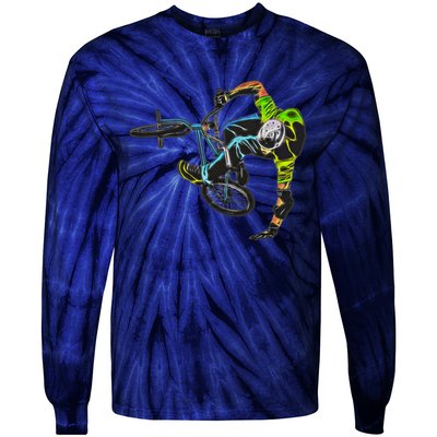 Graphic 365 Sport Bmx Bike Cute Gift Tie-Dye Long Sleeve Shirt