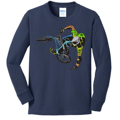 Graphic 365 Sport Bmx Bike Cute Gift Kids Long Sleeve Shirt