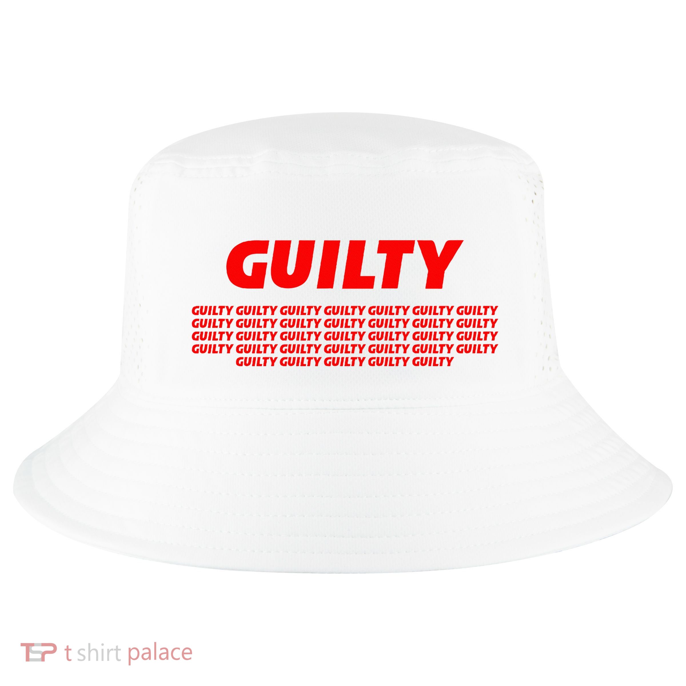 Guilty 34 Times With Red Letters Cool Comfort Performance Bucket Hat