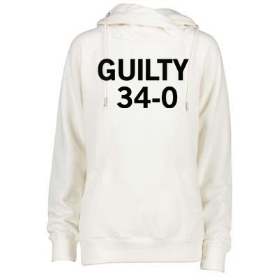 Guilty 34 To 0 Womens Funnel Neck Pullover Hood