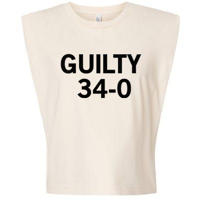 Guilty 34 To 0 Garment-Dyed Women's Muscle Tee