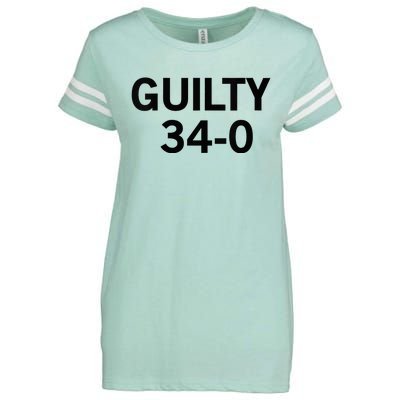 Guilty 34 To 0 Enza Ladies Jersey Football T-Shirt