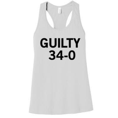 Guilty 34 To 0 Women's Racerback Tank