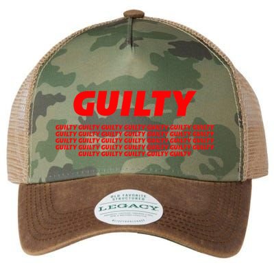 Guilty 34 Times With Red Letters Legacy Tie Dye Trucker Hat