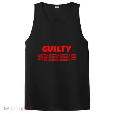 Guilty 34 Times With Red Letters PosiCharge Competitor Tank