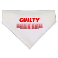 Guilty 34 Times With Red Letters USA-Made Doggie Bandana