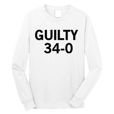 Guilty 34 To 0 Long Sleeve Shirt