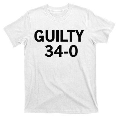 Guilty 34 To 0 T-Shirt