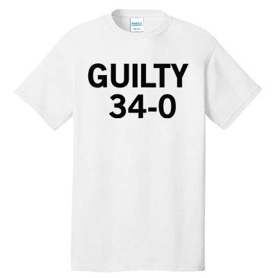 Guilty 34 To 0 Tall T-Shirt