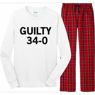 Guilty 34 To 0 Long Sleeve Pajama Set