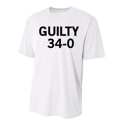 Guilty 34 To 0 Performance Sprint T-Shirt