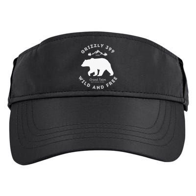 Grizzly 399 Wild & Free Grand Teton National Park Adult Drive Performance Visor